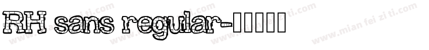 RH sans regular字体转换